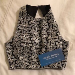 NWT two piece prom/wedding dress